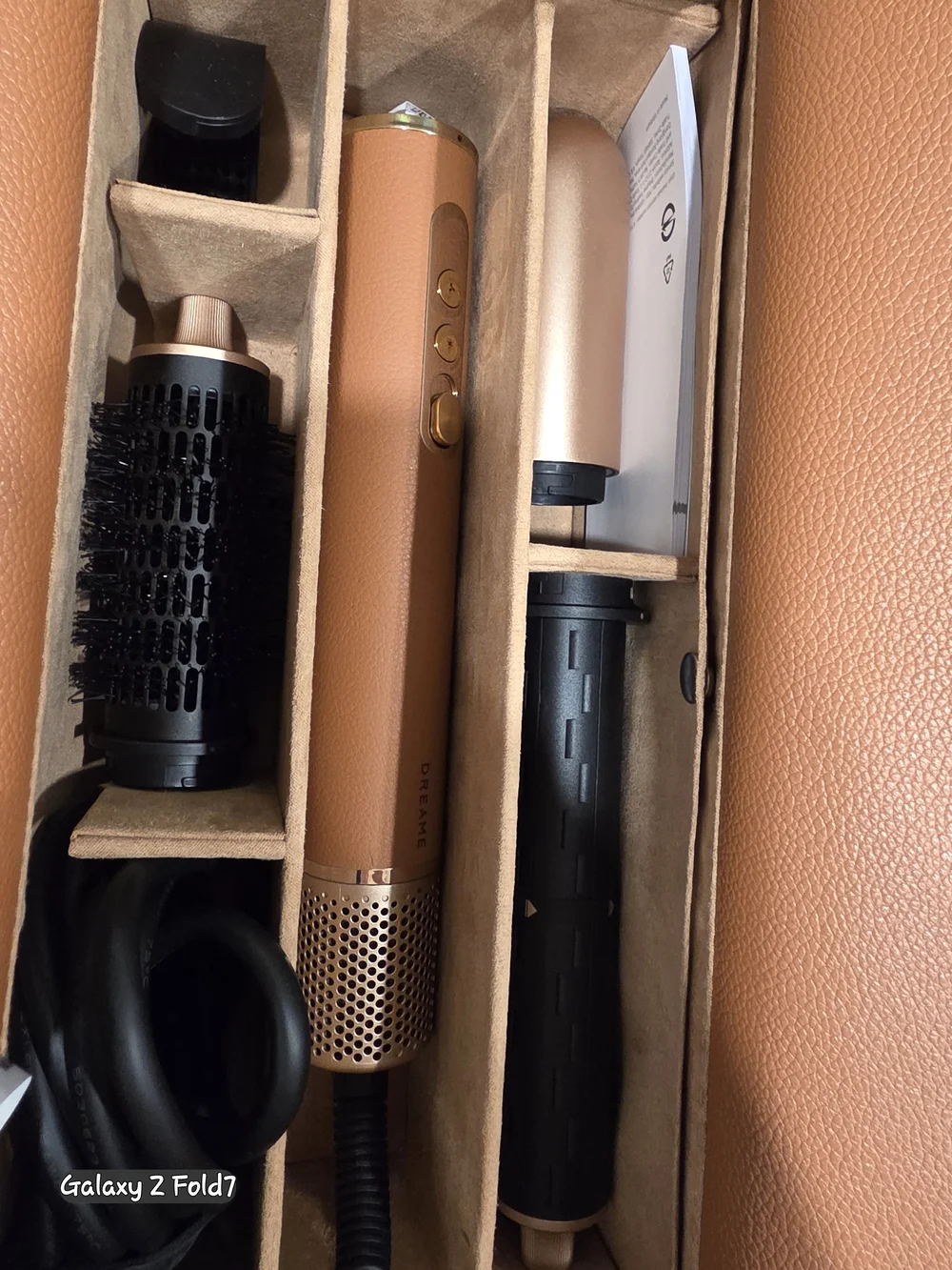Dreame AirStyle Suite Hair Styling Set with Tan Travel Case
